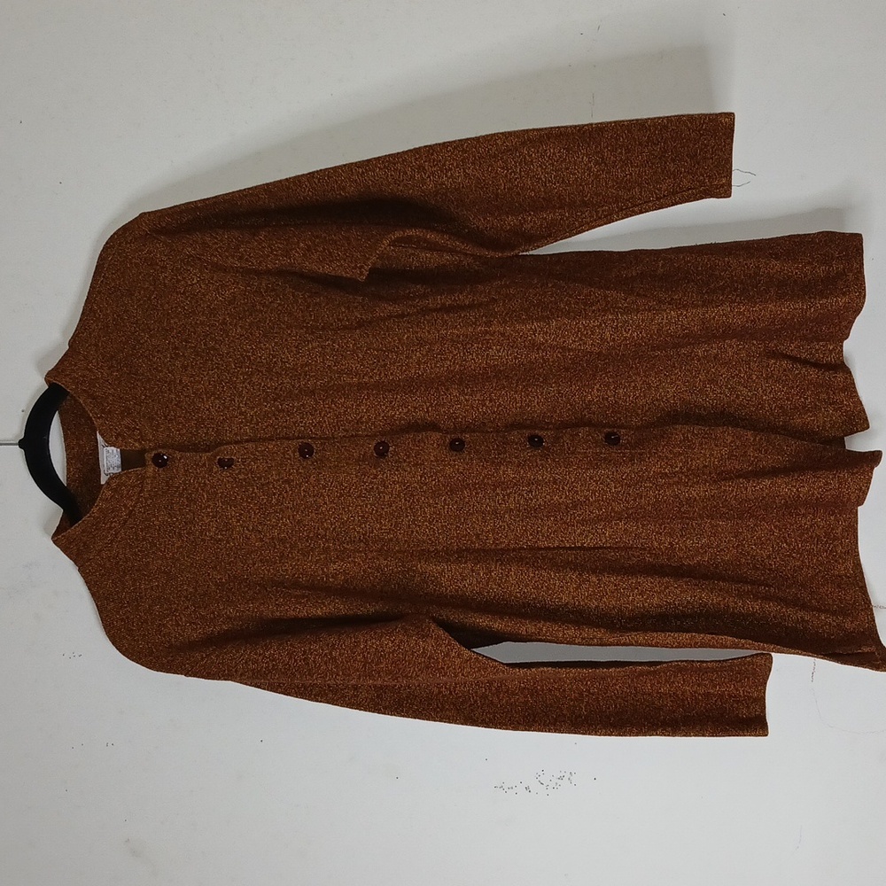 Agenda Women's button-down sweater missing pants Size Large Tall‎
